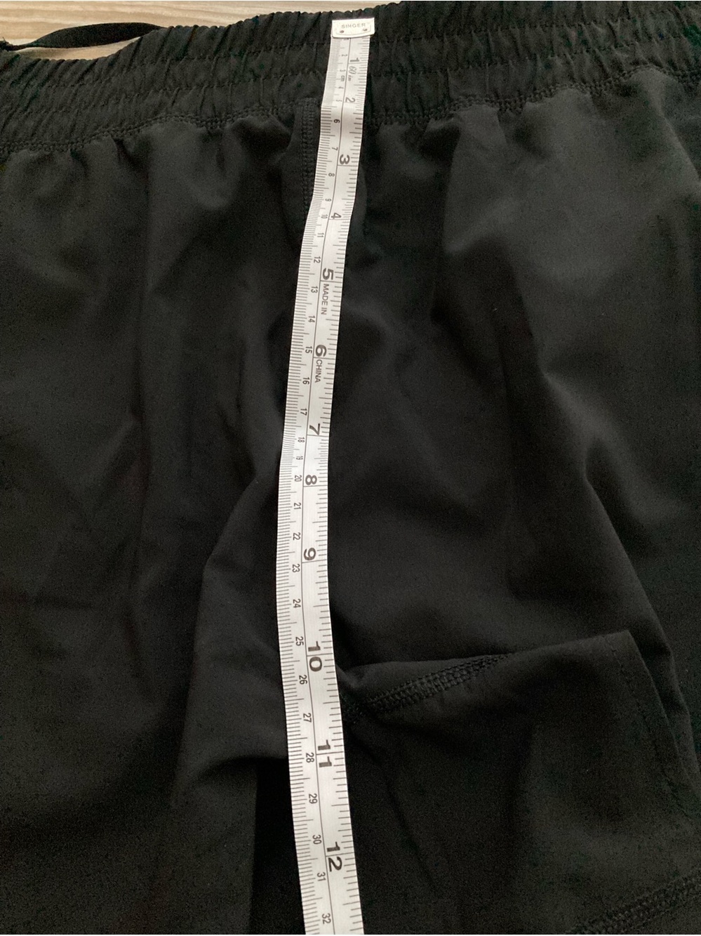 adidas Black Running Shorts with White Stripe Accent Size Medium - Picture 12 of 12